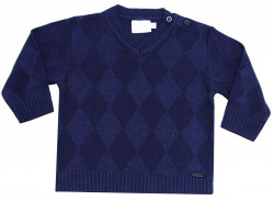 Sweater Gola V Ponto Losangos Marinho - Noruega