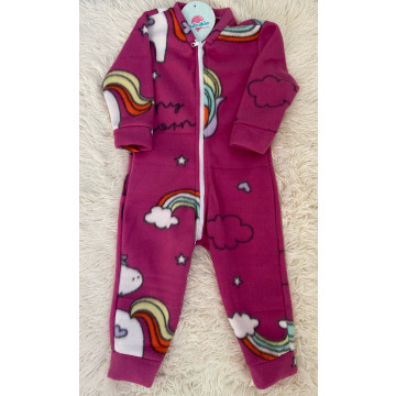 Pijama Kids Soft Macacão Unicórnio - Kwi Kids