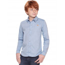 Camisa Kids Oxford Jeans - Charpey