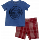 Conjunto Camiseta e Bermuda Xadrez - Tyrol