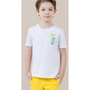 Conjunto Kids Tshirt e Bermuda de Sarja com Detalhe Amarela - Beabá