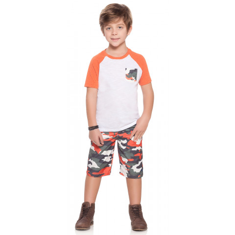 Conjunto Kids Camiseta e Bermuda Sarja - Charpey