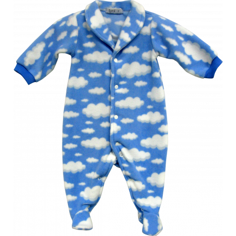 Macacão Azul Bebê Nuvens - Tyrol