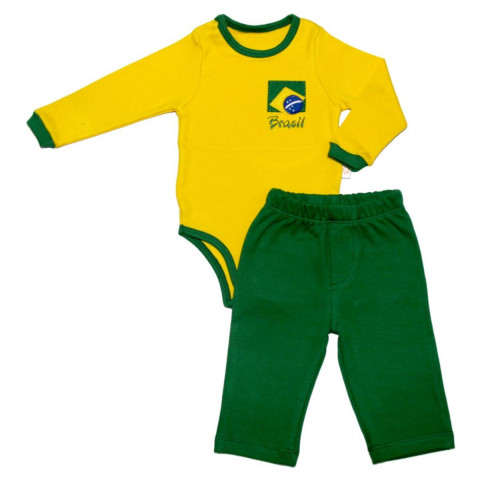 Body e Calça Brasil - D´Bella for Baby